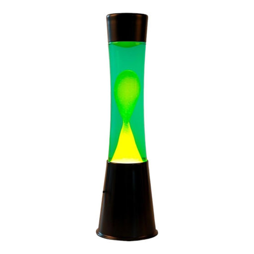 Picture of LAVA LAMP BLACK BASE, GREEN LIQUID/YELLOW WAX 40 CM